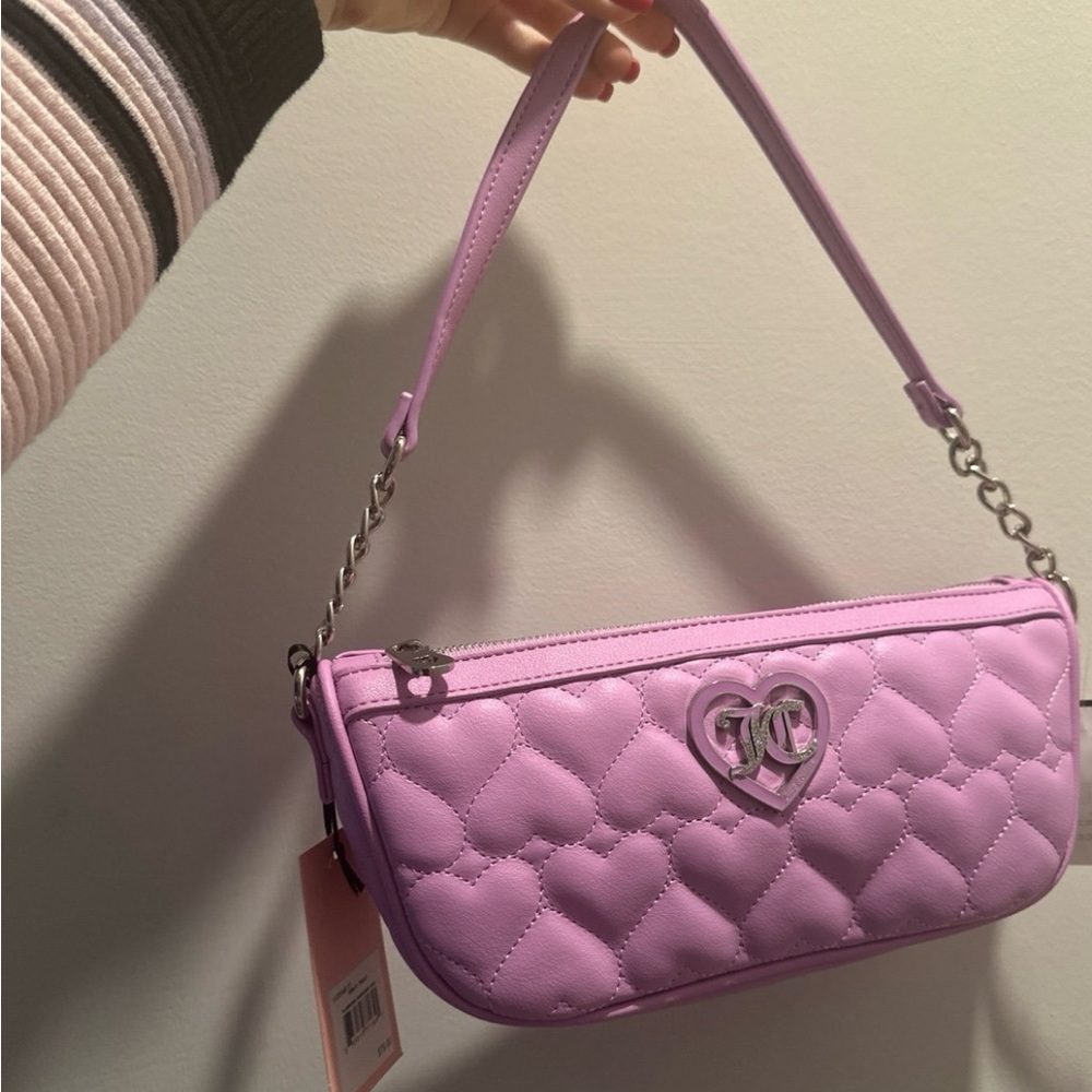 Juicy couture violet  Quilted Hearts Bag